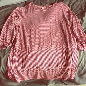 Red & white stripe shirt